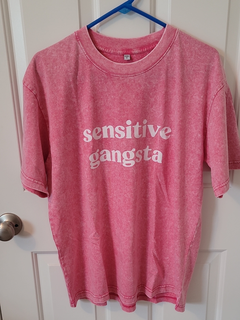 Pink "Sensitive Gangsta" Graphic Tee